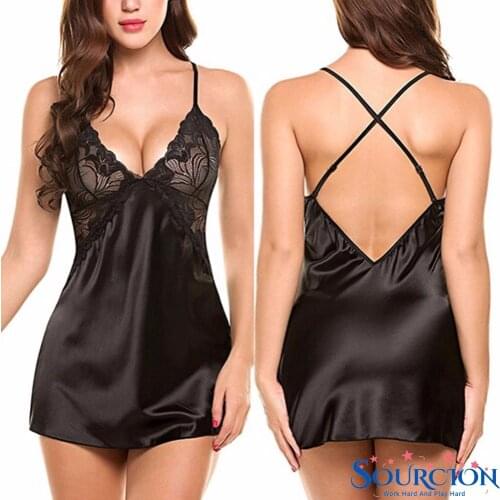 SWT Transparent Sexy Lingerie Porno Costumes Women Lace Dress For Sex Plus Size Babydoll Erotic Night Sleepwear Underwear