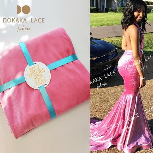 Stretch Velevt Lace Fabrics Wedding Bride Dress DIY Material Elasticity Velvet Curtain Fabric 100cm*165cm Korea Velvet Fabrics