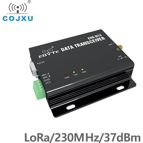 RS232 RS485 230MHz Wireless Transceiver TCXO 5W Long Distance 15km Narrowband 230 MHz Transceiver Radio Modem E90-DTU-230N37