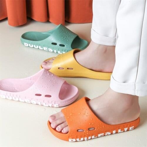 Slippers women EVA slippers slip-proof couples hollow household deodorant slippers couples sandals and slippers women in summer