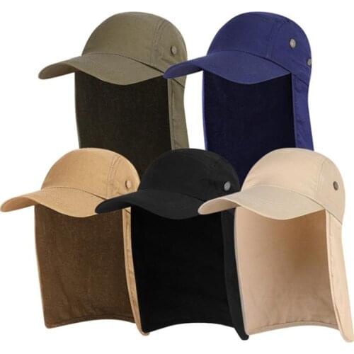 Unisex Sun Protection Hat UV Protection Face Neck Flap Sun Cap Face Man Sun Cap Summer Hat Work Casual Hat Summer