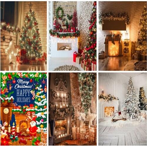 Vinyl Custom Christmas Indoor Theme Photography Background Baby Children Portrait Backdrops For Photo Studio Props 21710 CHM-08