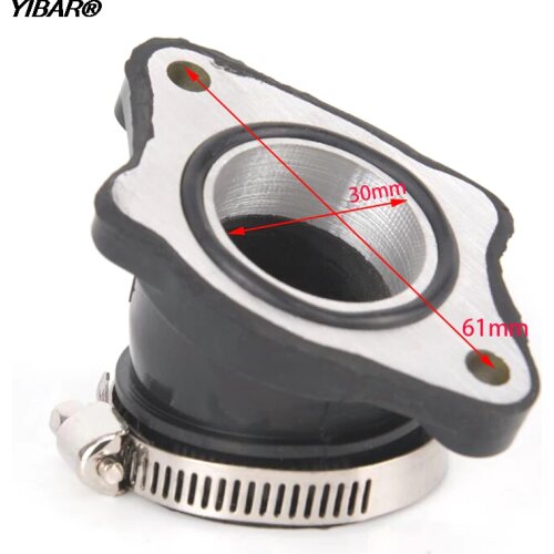 High Quality Intake Manifold Pipe For CG 200-250cc ATV Dirt Bike Go Kart ATV CGPE30 30mm Motorcycle Intake Manifold Pipe