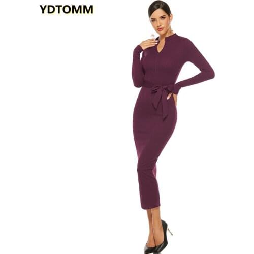 Модные трикотажные платья YDTOMM China At AliExpress