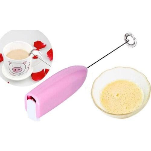 1pc Milk Drink Coffee Whisk Mixer Electric Egg Beater Frother Foamer Mini Handle Stirrer Kitchen Cooking Tool hot sale @A
