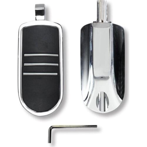 10mm StreamLiner Chrome Footrest FootPeg Aluminum For Harley Sportster Iron XL 883 1200 Touring Street Glide Dyna Softail Custom