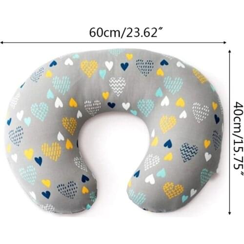 2 Pcs Newborn Baby Nursing Pillowcase Maternity U-Shaped Breastfeeding Pillow Case Infant Cotton Feeding Milk Cushion Cover D5QA