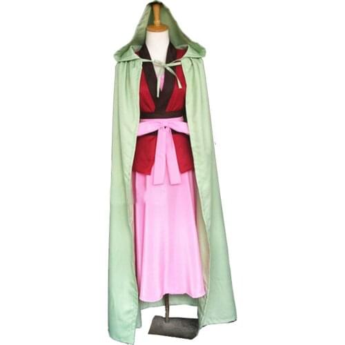2020 Yona of the Dawn Cosplay Anime Akatsuki no Yona Cosplay Costume Yona Dress Cloak Outfit Uniform Cape with Earrings