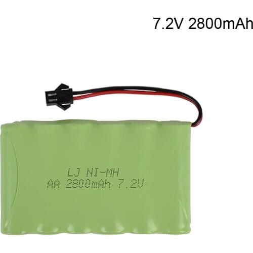 7.2V 2800mah AA NI-MH M Battery upgrade Electric toys Remote car ship robot rechargeable high capacity toy battery NI MH battery