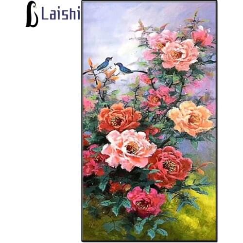 Diamond Painting Flowers birds large size Full Square Round drill Diamond Embroidery Cross Stitch Modern decorative painting