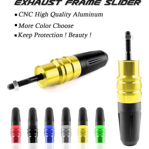 CNC Motorcycle Exhaust Slider Crash Pads Guard Protector for Kymco Exciting Downtown 150 180 AK550 XCITING 250 300 350 400