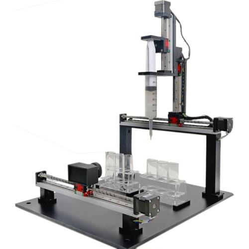 FUYU 100*100mm Mini Linear Guide Motion Actuator for Medical Detection Linear Rail Slide Table Visual Inspection