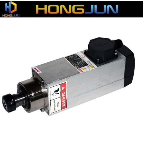 HONGJUN AC 220V /380V 3.5kw air cooled spindle motor ER25 18000 rpm for CNC router