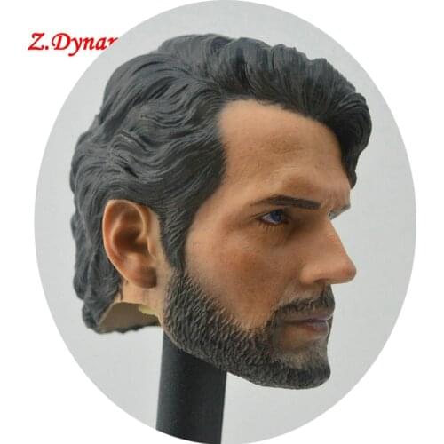 Jiaou doll 1/6 Scale Male Head Sculpt Beard Henry Cavill head carving model for 12“ TBLeague Muscular strong Body Hot sale Toys