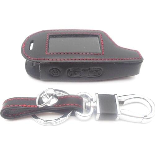 DXL3000 Leather Case Keychain for PANDORA LCD D073 DXL 3100/3170/3300 i-mod Alarm System Remote Control Cover