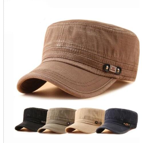 Mens and womens flat-top hats outdoor leisure cowboy peaked hats outing sun hats