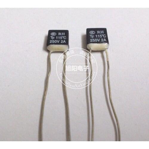 Original new 100% temperature fuse TF115 115 degree 250V 2A fan heat motor safety fuse
