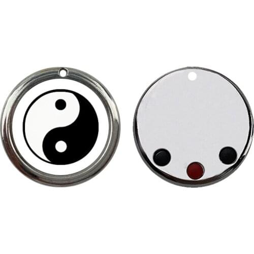 Yinyang Taichi Scalar Energy Quantum Pendant Necklace with Negative Ions Anti EMF Radiation Protection Magnetic Chain Necklace