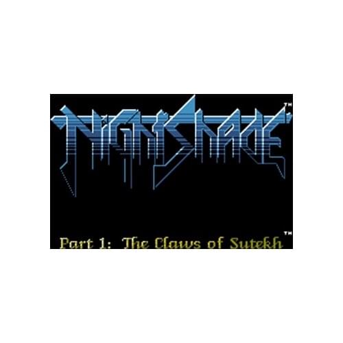 Nightshade Region Free 8 Bit Game Card For 72 Pin Video Game Player