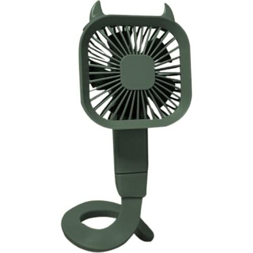 Portable Hanging Winding Fan Clip Wrist Fan 3 Speeds Mini Battery Operated USB Portable Mute Clip Wrist Fan for Travel