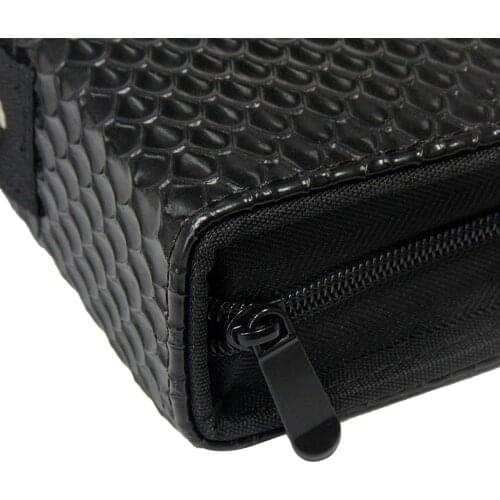Durable PU Leather Salon Scissors Storage Case Bag Pouch Hold 24 Scissors