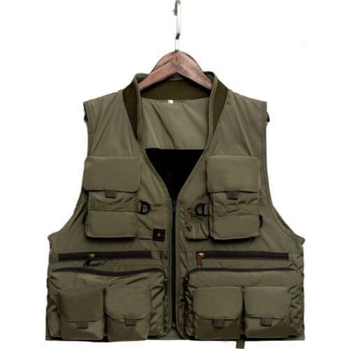 Outdoor Training Tactical Hunting Vest for Men Quick Dry Fly Fishing Combat Vest Breathable Jacket with Mesh Lining for Angler
