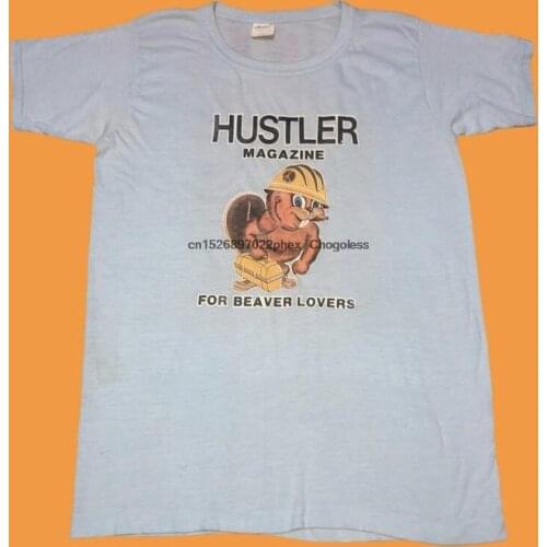 Rare! Vintage 70’s Hustler Magazine Pornography Magazine Made in Usa Graphic Tee Movie Tshirt