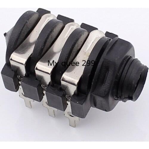 6.35 mm Microphone Plug socket 6.5 socket 6.5 double voice horizontal locust seat special offer