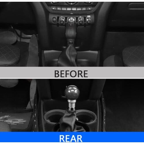For BMW MINI F54 F55 F56 F60 R55 R56 R60 R61 Car Gear Lever Handle Modification Carbon Fiber Personality Car Gear Lever Handle
