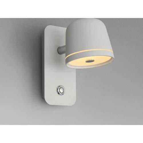 LED Bedside Bedroom Dimmable Wall Lamp Living Room Nordic Creative Reading Infinite Dimming Switch Wall Light ZM914
