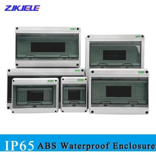 HT Series 5/8/12/15/18/24 Ways Household Illumination ABS Electrical Distribution Waterproof Box Junction Wire Case Accessories