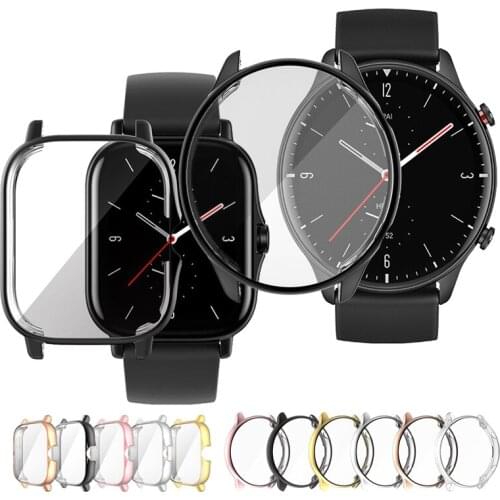 TPU Soft Screen Glass Protector Case Shell Frame For Amazfit GTS2 GTR 2 GTS 2e Watch GTR2/e GTR2e GTS2e Protective Bumper Cover
