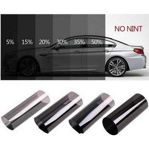 1 Roll 50cm X 3m 1/5/15/25/35 Percent VLT Window Tint Film Glass Sticker Sun Shade Film for Car UV Protector foils Sticker Films