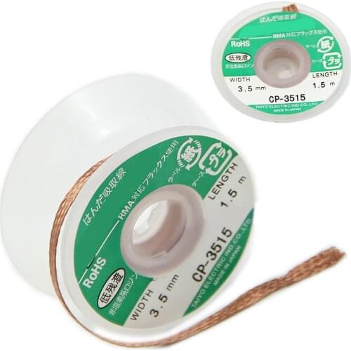 1pc CP-3515 Desoldering Braid Solder Remover Wick 1.5m Length 3.5mm Width