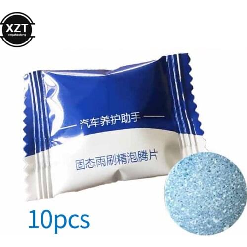 10pcs Car Wiper Cleaner Solid Effervescent Spray Car Cleaner Auto Window Windshield Glass Cleaner Auto Car Accessory Car Cleaner
