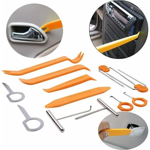 4/12 Pcs Portable Car Radio Tool Dash Audio Removal Installation Tool Cookware Repair Tool Panel Door Clip Panel Trim
