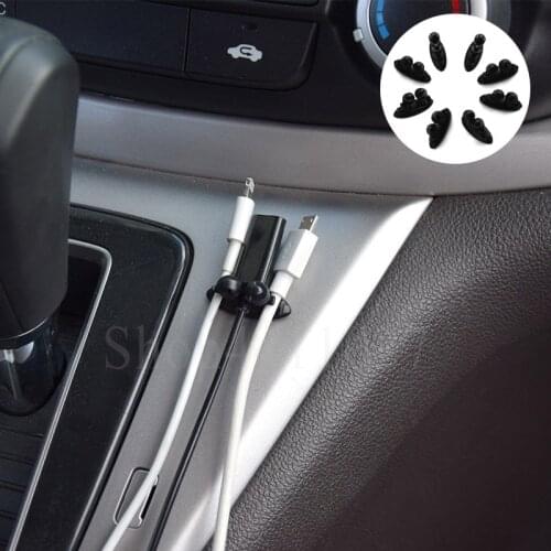 8Pcs Car Cable Clip 3D Car Sticker accessories styling For Isuzu rodeo trooper npr dmax d max accessories