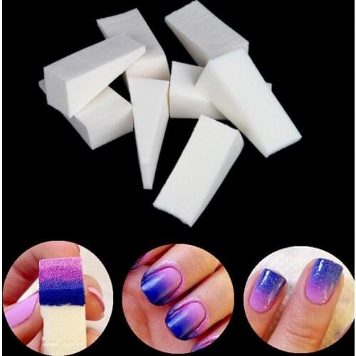 8pcs New Woman Salon Nail Sponges Stamp Stamping Polish Transfer Tool DIY for UV Acrylic Colors Gel Manicure Accessory