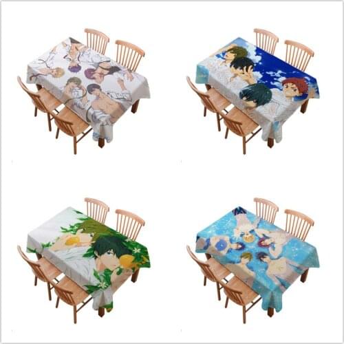 Anime Manga FREE! IWatobi Swim Club Custom Print Table Cloth Cover Waterproof
