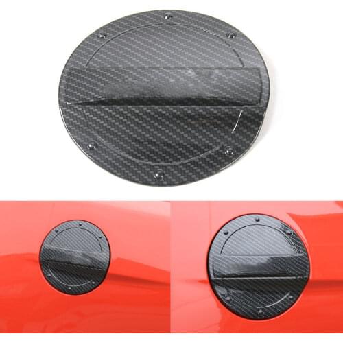 BBQ@FUKA 1pc ABS Black Car Fuel Tank Gas Cap Lid Cover Trim Car-styling Sticker Fit For Ford Mustang 2015 2016 Car accessories