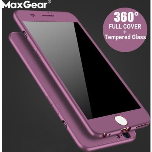 360 Full Body Cover i Phone Case+Glass For iPhone 11 Pro Max XS X XR 7 8 Plus 6 6S 5 5S SE 2020 Hard Matte Shockproof Protection