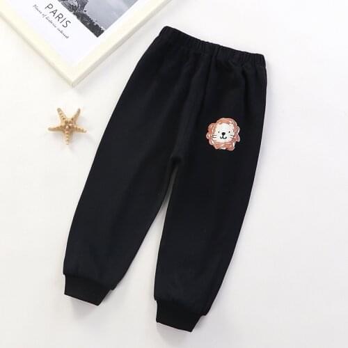 2021 Children Sports Pants For Kids Boys Girls Trousers Stripe Clothes Casual Cartoon Pants Baby Outfits Children Clothing