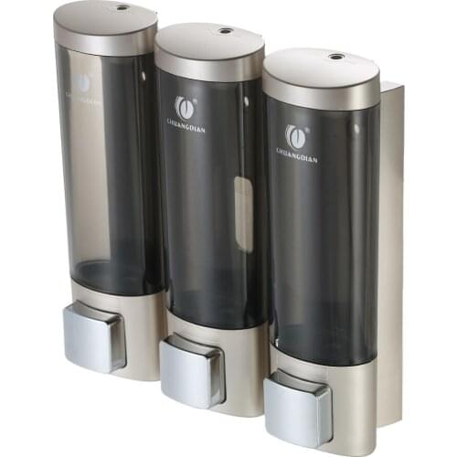 3 color Soap Dispenser Single-Head Manual Bathroom Shower Gel Liquid Shampoo No Drilling Wall Mounted zeepdispenser