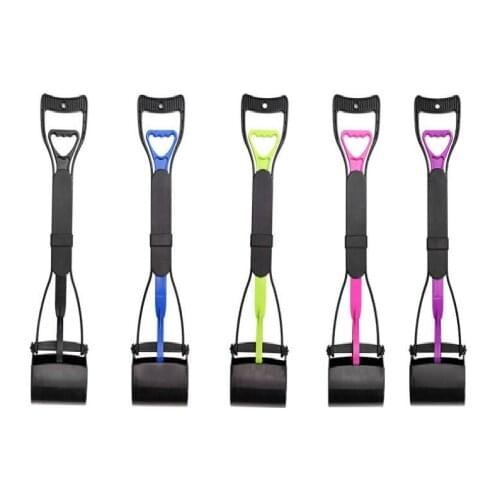 Long Handle Pet Pooper Scooper Jaw Poop Scoop Clean Pick Up Animal Waste Dog Puppy Cat Waste Picker Cleaning Tools Outdoor