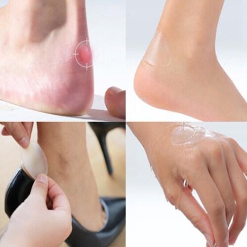 Hydrocolloid Blister Plaster Adhesive Hydrocolloid Gel Blister Plaster Anti-wearing Heel Sticker Pedicure Patch Foot Care 4pcs