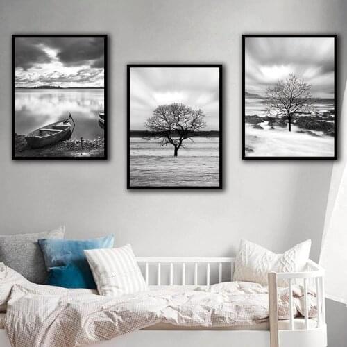 JIADE FEELING Wall Black And White Paintings