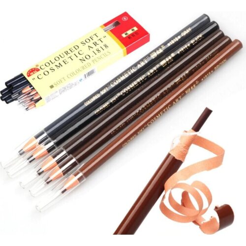 12pcs Microblading Eyebrow Pencil Waterproof Semi Permanent Makeup Tattoo Pen Positioning For Lip Eyebrow Microblading Supplies