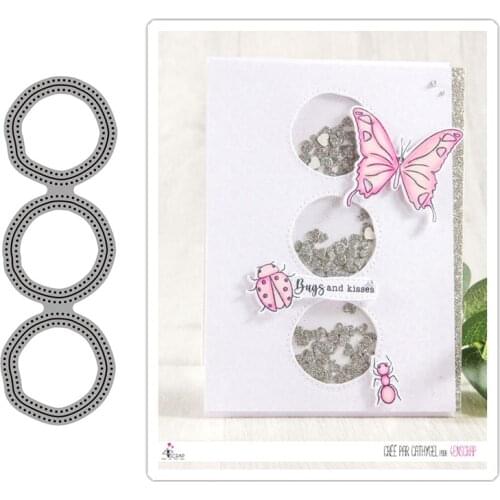 Round Hollow Frame Metal Cutting Dies for Scrapbooking Handmade Tools Mold Cut Stencil New 2021 DIY Card Make Mould Model Craf