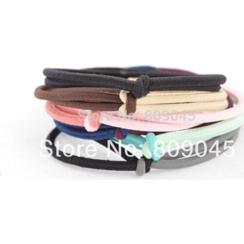 Min order $10)Colorful flower hairband for women/girl ponytail holder elastic hair band ties hair accessory HB05 20pcs/lot