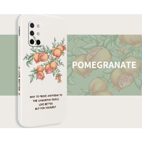 Retro Style Simple Cherry Soft Shell Phone Case For Oneplus 8t 9 9pro 9r Silicone Cover